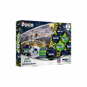 Seattle Seahawks NFL Ornament Set Advent Calendar (PREORDER - SHIPS LATE NOVEMBER)