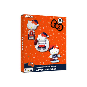 Denver Broncos NFL Hello Kitty® Bobblehead Advent Calendar (PREORDER - SHIPS MID OCTOBER)
