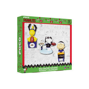 Baltimore Ravens NFL Peanuts Bobblehead Advent Calendar (PREORDER - SHIPS LATE OCTOBER)