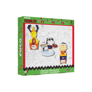 Denver Broncos NFL Peanuts Bobblehead Advent Calendar (PREORDER - SHIPS LATE OCTOBER)