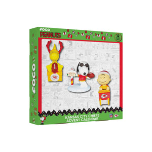 Kansas City Chiefs NFL Peanuts Bobblehead Advent Calendar (PREORDER - SHIPS LATE OCTOBER)