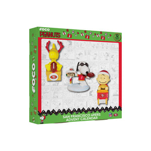 San Francisco 49ers NFL Peanuts Bobblehead Advent Calendar (PREORDER - SHIPS LATE OCTOBER)