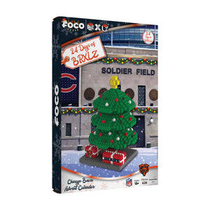 Chicago Bears NFL BRXLZ Tree Advent Calendar