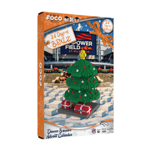 Denver Broncos NFL BRXLZ Tree Advent Calendar