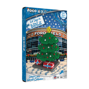 Detroit Lions NFL BRXLZ Tree Advent Calendar