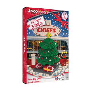 Kansas City Chiefs NFL BRXLZ Tree Advent Calendar (PREORDER - SHIPS LATE SEPTEMBER)