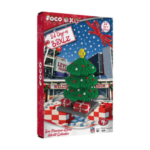 San Francisco 49ers NFL BRXLZ Tree Advent Calendar