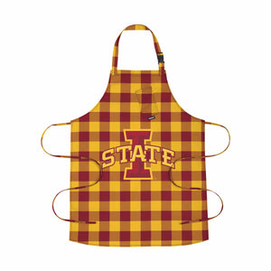 Iowa State Cyclones NCAA Plaid Apron