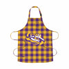 LSU Tigers NCAA Plaid Apron