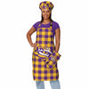 LSU Tigers NCAA Plaid Apron