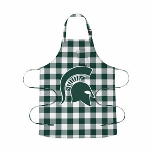 Michigan State Spartans NCAA Plaid Apron