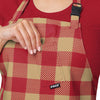 San Francisco 49ers NFL Plaid Apron