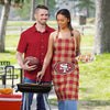 San Francisco 49ers NFL Plaid Apron