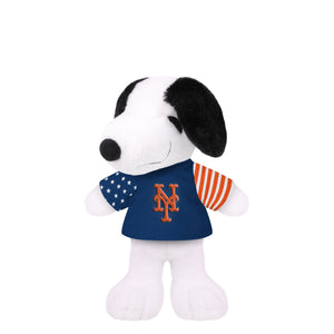 New York Mets MLB USA Flag Snoopy Peanuts Team Jersey Plush (PREORDER - SHIPS EARLY APRIL)