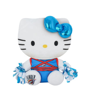 Oklahoma City Thunder NBA Metallic Bow Hello Kitty® Cheerleader Plush (PREORDER - SHIPS LATE OCTOBER)