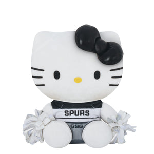 San Antonio Spurs NBA Metallic Bow Hello Kitty® Cheerleader Plush (PREORDER - SHIPS LATE OCTOBER)