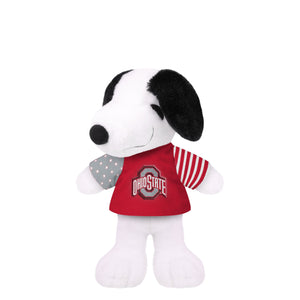 Ohio State Buckeyes NCAA USA Flag Snoopy Peanuts Team Jersey Plush (PREORDER - SHIPS EARLY APRIL)
