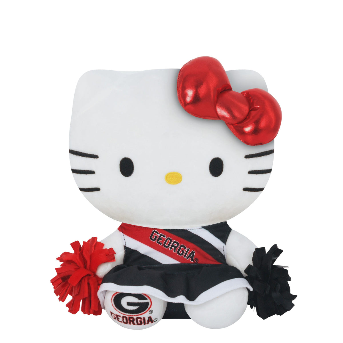 Georgia Bulldogs NCAA Metallic Bow Hello Kitty® Cheerleader Plush (PRE