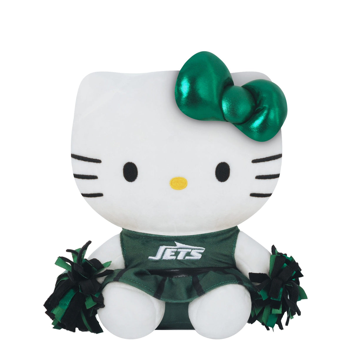 New York Jets NFL Metallic Bow Hello Kitty® Cheerleader Plush (PREORDE