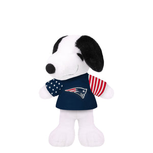 New England Patriots NFL USA Flag Snoopy Peanuts Team Jersey Plush (PREORDER - SHIPS LATE MARCH)