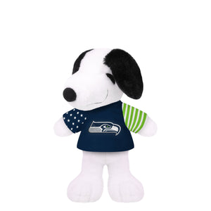 Seattle Seahawks NFL USA Flag Snoopy Peanuts Team Jersey Plush (PREORDER - SHIPS EARLY APRIL)