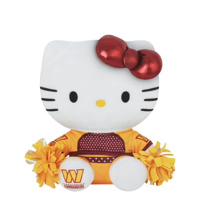 Washington Commanders NFL Metallic Bow Hello Kitty® Cheerleader Plush