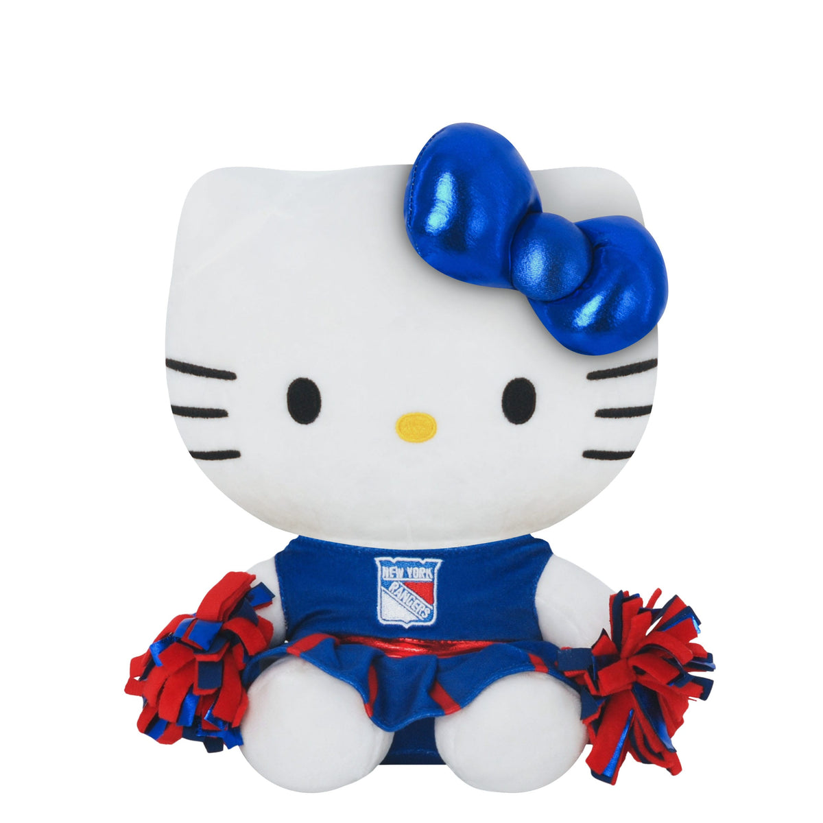 New York Rangers NHL Metallic Bow Hello Kitty® Cheerleader Plush (PREO