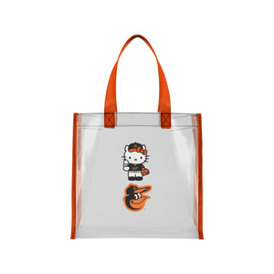 Baltimore Orioles MLB Hello Kitty® Clear Tote Bag (PREORDER - SHIPS MID JULY)