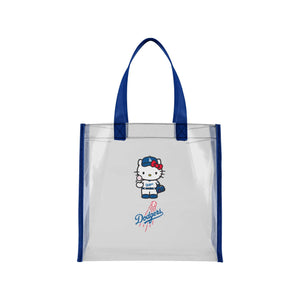 Los Angeles Dodgers MLB Hello Kitty® Clear Tote Bag (PREORDER - SHIPS MID JULY)