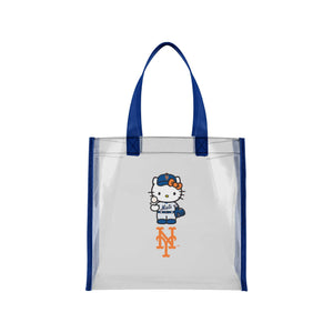 New York Mets MLB Hello Kitty® Clear Tote Bag (PREORDER - SHIPS MID JULY)