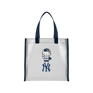 New York Yankees MLB Hello Kitty® Clear Tote Bag (PREORDER - SHIPS MID JULY)