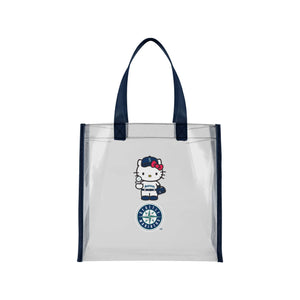 Seattle Mariners MLB Hello Kitty® Clear Tote Bag (PREORDER - SHIPS MID JULY)