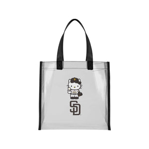 San Diego Padres MLB Hello Kitty® Clear Tote Bag (PREORDER - SHIPS MID JULY)