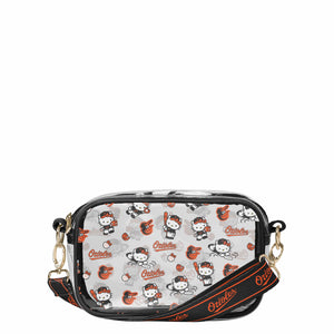Baltimore Orioles MLB Hello Kitty® Clear Crossbody Bag (PREORDER - SHIPS MID JUNE)