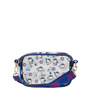 Chicago Cubs MLB Hello Kitty® Clear Crossbody Bag (PREORDER - SHIPS MID JUNE)