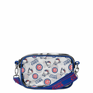 Chicago Cubs MLB Hello Kitty® Clear Crossbody Bag (PREORDER - SHIPS MID APRIL)