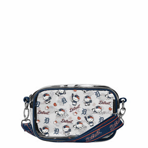 Detroit Tigers MLB Hello Kitty® Clear Crossbody Bag (PREORDER - SHIPS MID JUNE)
