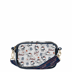 Detroit Tigers MLB Hello Kitty® Clear Crossbody Bag (PREORDER - SHIPS MID JUNE)