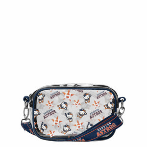 Houston Astros MLB Hello Kitty® Clear Crossbody Bag (PREORDER - SHIPS MID APRIL)