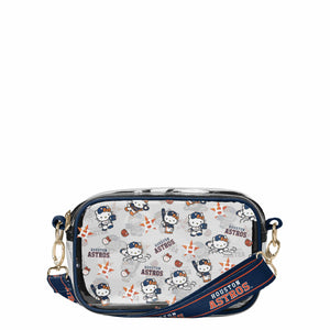 Houston Astros MLB Hello Kitty® Clear Crossbody Bag (PREORDER - SHIPS MID JUNE)