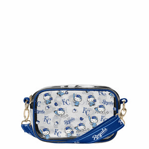 Kansas City Royals MLB Hello Kitty® Clear Crossbody Bag (PREORDER - SHIPS LATE JULY)