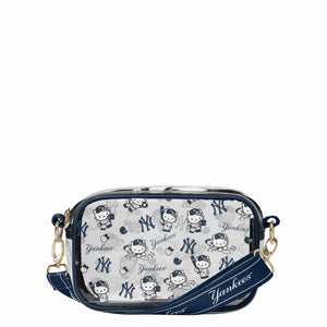 New York Yankees MLB Hello Kitty® Clear Crossbody Bag (PREORDER - SHIPS LATE JUNE)