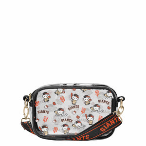San Francisco Giants MLB Hello Kitty® Clear Crossbody Bag (PREORDER - SHIPS MID JUNE)