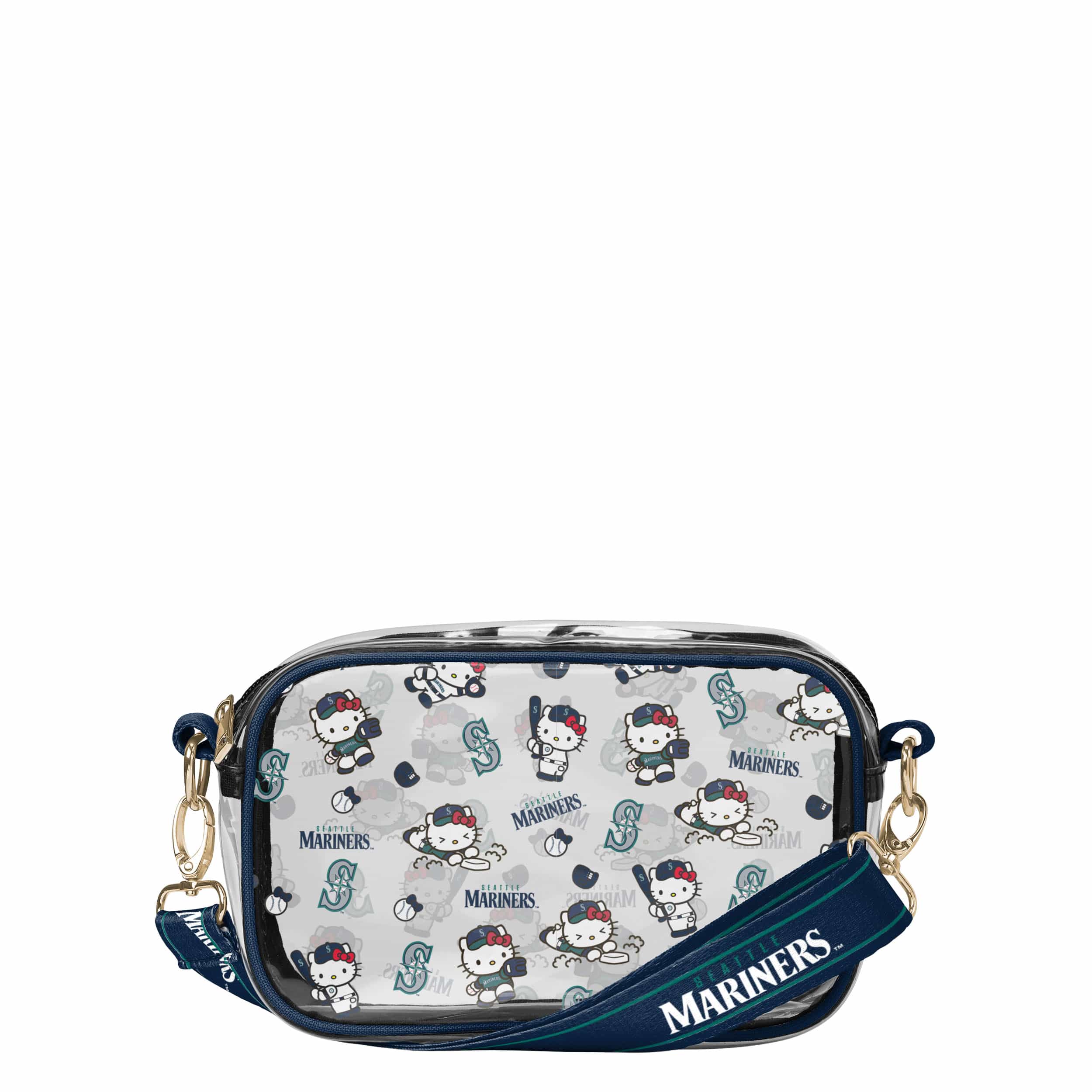 Seattle Mariners MLB Hello Kitty® Clear Crossbody Bag (PREORDER