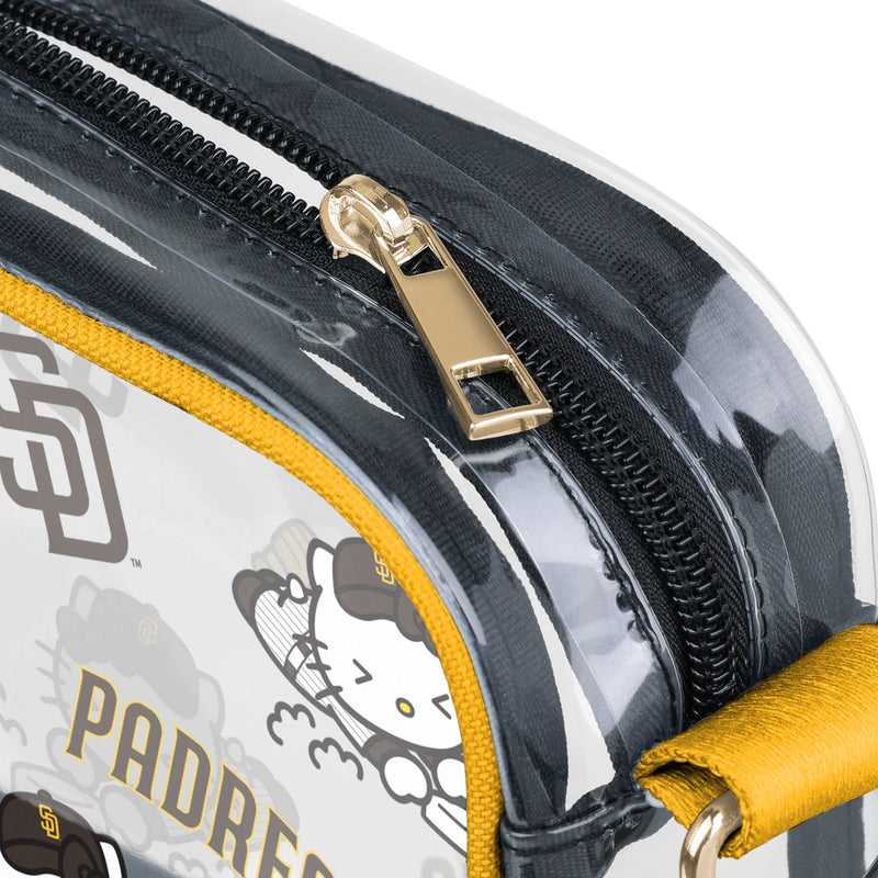 hello kitty padres backpack San Diego Kitty Clear Crossbody Bag and 2 water bottle side pockets San Diego Padres MLB Hello