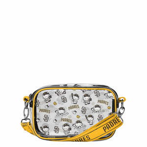 San Diego Padres MLB Hello Kitty® Clear Crossbody Bag (PREORDER - SHIPS MID JUNE)