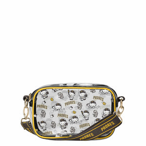 San Diego Padres MLB Hello Kitty® Clear Crossbody Bag