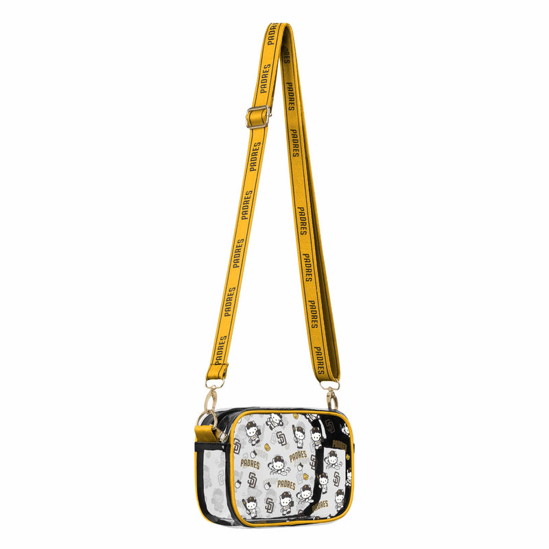 San Diego Padres MLB Hello Kitty® Clear Crossbody Bag (PREORDER