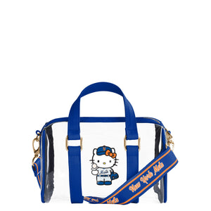 New York Mets MLB Hello Kitty® Clear Barrel Bag (PREORDER - SHIPS MID JULY)