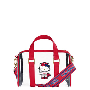 Philadelphia Phillies MLB Hello Kitty® Clear Barrel Bag (PREORDER - SHIPS MID JULY)